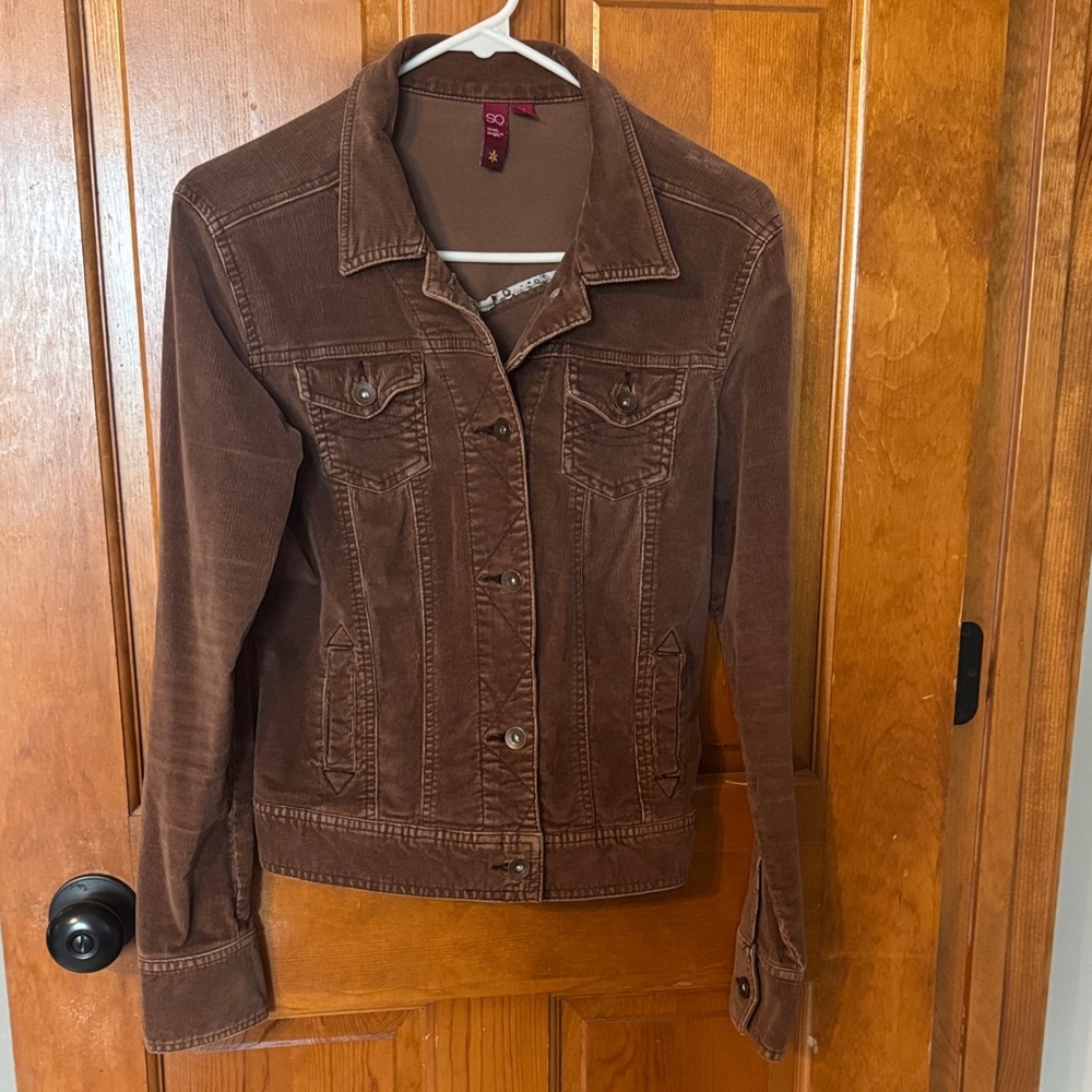 SO Brown Corduroy Jean Jacket